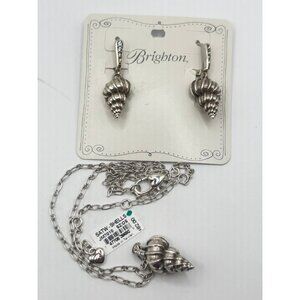 Brighton Shells Around the World necklace and earrings set NWT
